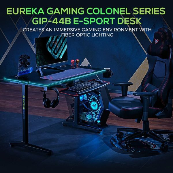 Eureka Ergonomic® ERK-GIP-44B-V1 -Gaming Γραφείο  76,5 * 60 * 112 cm