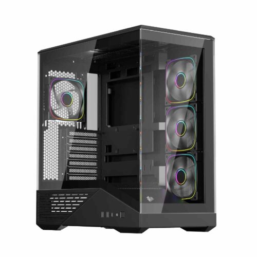 1stPlayer Case ATX GM7 Black – 4x 120mm A-RGB Fans / USB-C / Tempered Glass