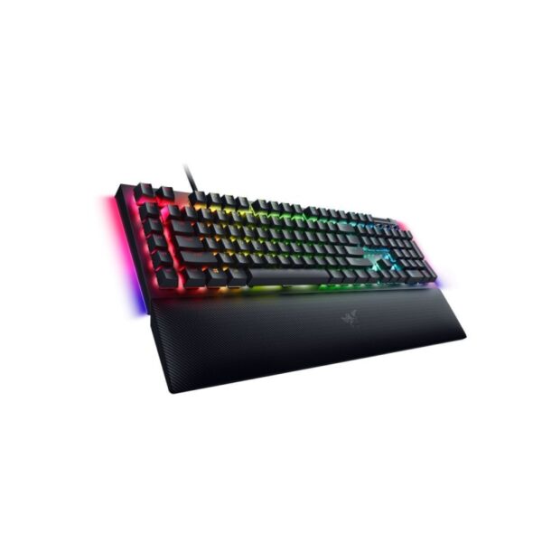 Razer BLACKWIDOW V4 – RGB Gaming Mechanical Keyboard – Underglow LED – Macro – Green Clicky Switches