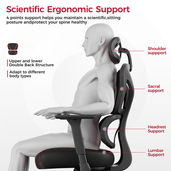 Eureka Ergonomic® ERK-GC06-R - Gaming Καρέκλα