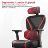 Eureka Ergonomic® ERK-GC06-R - Gaming Καρέκλα