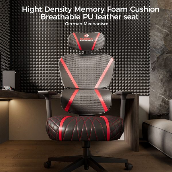 Eureka Ergonomic® ERK-GC06-R - Gaming Καρέκλα