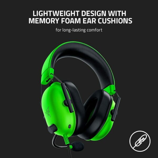 Razer BLACKSHARK V2 X GREEN Gaming Headset – 7.1 – PC/PS4/PS5