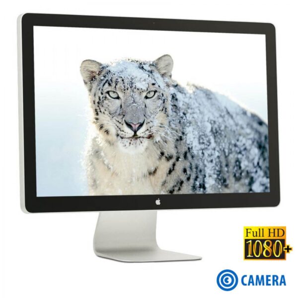REFURBISHED Monitor Cinema Display TFT/Apple/24"/1920x1200/Silver/Black/Camera/Mini DisplayPort