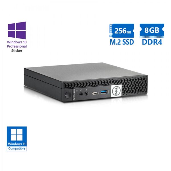 Dell Optiplex 5060 DM i5-8500T/8GB DDR4/256GB M.2 SSD/No ODD/Windows 11/Grade A Refurbished PC