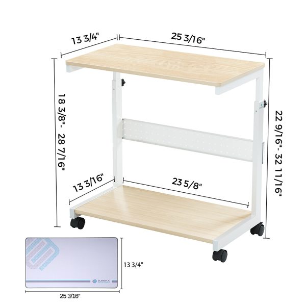 Βάση Μονάδας Η/Υ ΛΕΥΚΗ - Eureka Ergonomic® ARCH-MW-EU 64x30x58-73cm