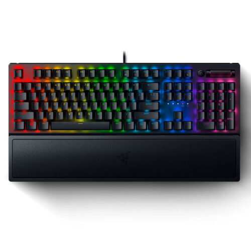Razer BLACKWIDOW V3 – Mechanical Keyboard (Green Switch) – Wrist Rest – GR Layout