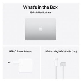 Apple MacBook Air 13.6" 256GB/16GB | M4 10-core CPU/8-core GPU | GR Keyb | Silver