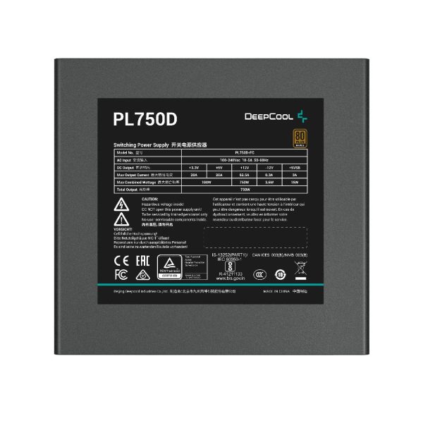 DeepCool PL750-D Τροφοδοτικό Υπολογιστή 750W ATX 3.1 80PLUS Bronze