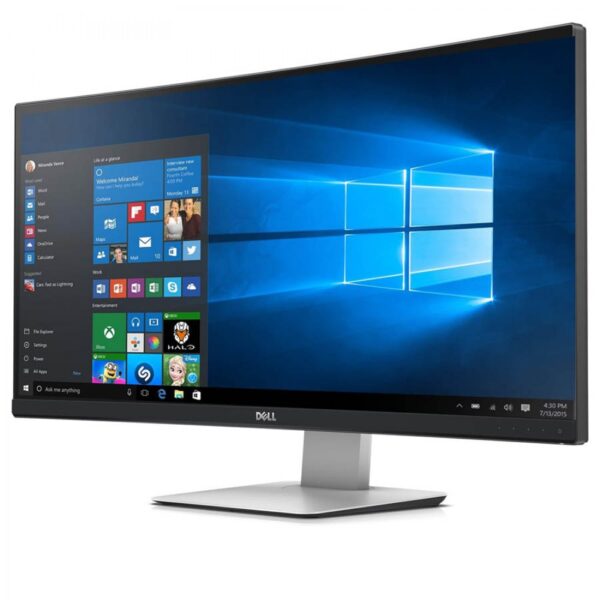 REFURBISHED Monitor UltraSharp U3415WB Curved/Dell/34”UW-QHD/3440x1440/Black/w/Speakers/DP & Mini DP & HDMI