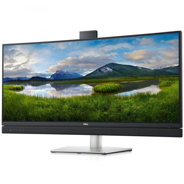 REFURBISHED Monitor C3422WE Curved Video Conferencing/Dell/34``UW-QHD/w/Camera/3440x1440/Black/w/Speakers/