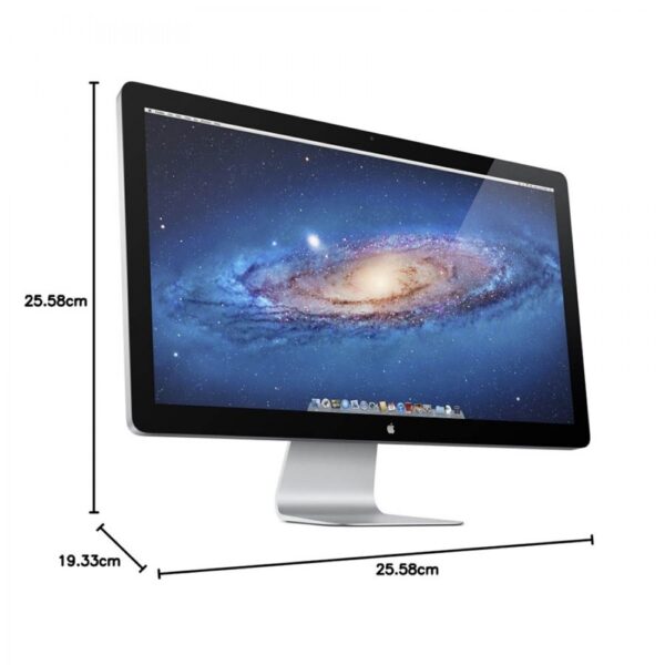 REFURBISHED Monitor Thunderbolt Display A1407 IPS/Apple/27``QHD/2560x1440/Silver/Camera/Thunderbolt & LAN