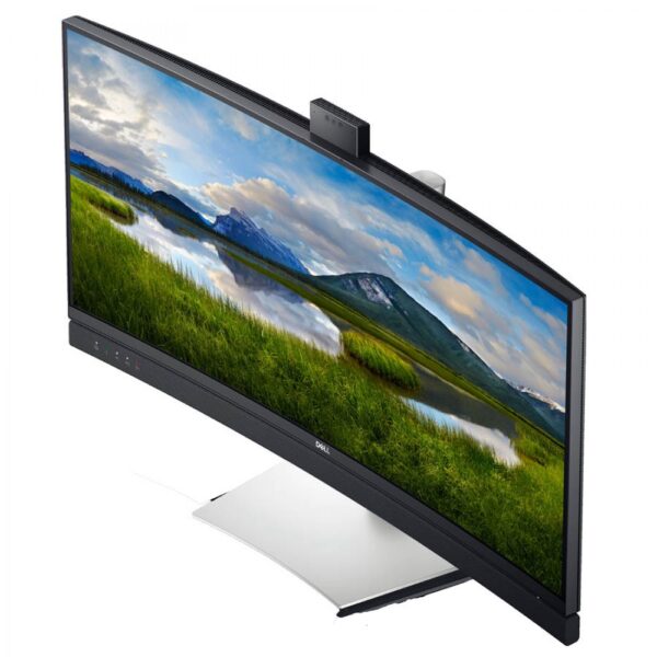 REFURBISHED Monitor C3422WE Curved Video Conferencing/Dell/34``UW-QHD/w/Camera/3440x1440/Black/w/Speakers/