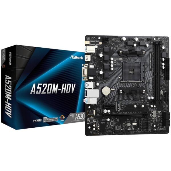 ASRock A520M-HDV Motherboard Micro ATX με AMD AM4 Socket (T)
