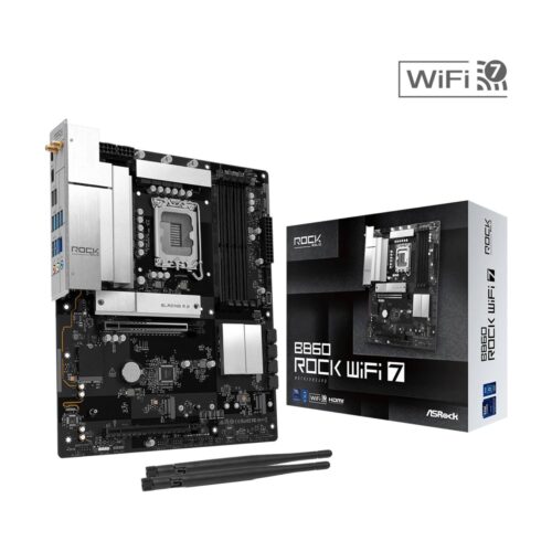 ASRock B860 Rock WiFi 7 Μητρική ATX LGA1851 DDR5 (Τ)