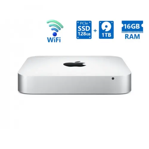REFURBISHED Apple Mac Mini A1347 (Late 2014) WiFi i5-4308U/16GB DDR3/128GB PCIe & 1TB/No ODD (F)