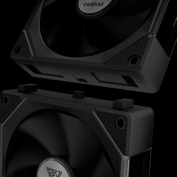 Gamdias AEOLUS P2-1203 Fan Pack 3x120mm – A-RGB / Reverse Blades / Daisy Chain / Infinity Mirror (T)