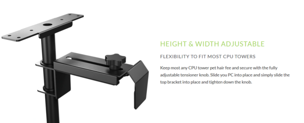 Eureka Ergonomic® MCH-B PC Holder (Black) Gaming Αξεσουάρ Γραφείων