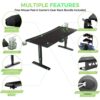 Gaming Γραφείο - Eureka Ergonomic® ERK-IM6301-BK 168x70x66-81εκ.