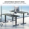 Gaming Γραφείο - Eureka Ergonomic® ERK-IM6301-BK 168x70x66-81εκ.