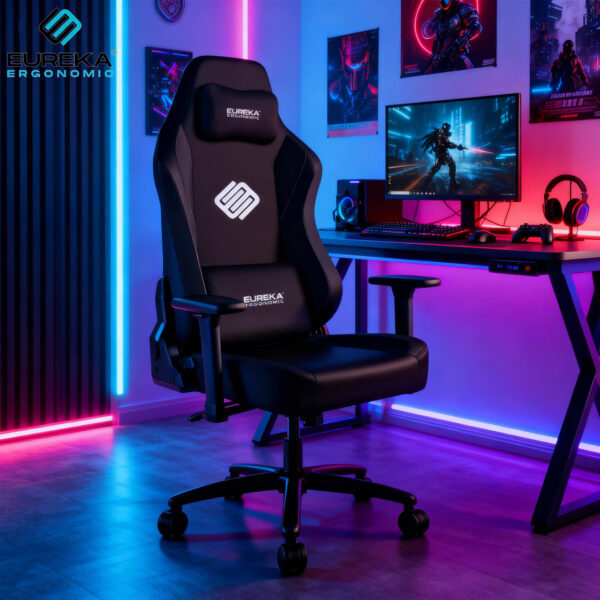 Eureka Ergonomic® ERK-GC09-B-GR Gaming Καρέκλα