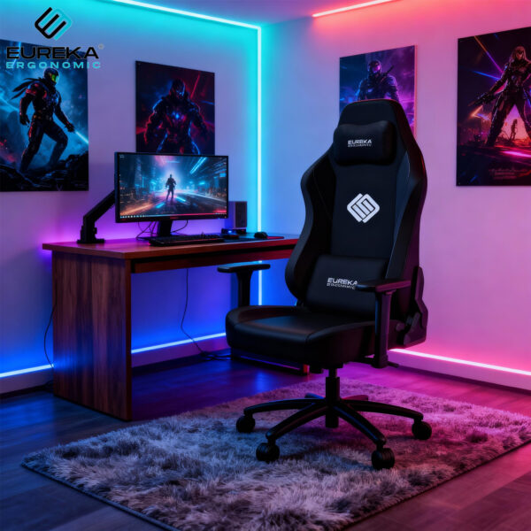 Eureka Ergonomic® ERK-GC09-B-GR Gaming Καρέκλα