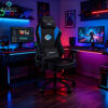 Eureka Ergonomic® ERK-GC09-BU-GR Μαύρο & Μπλε Gaming Καρέκλα