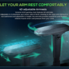 Eureka Ergonomic® ERK-YYK-GC-03 RGB Gaming Καρέκλα με Remote controller