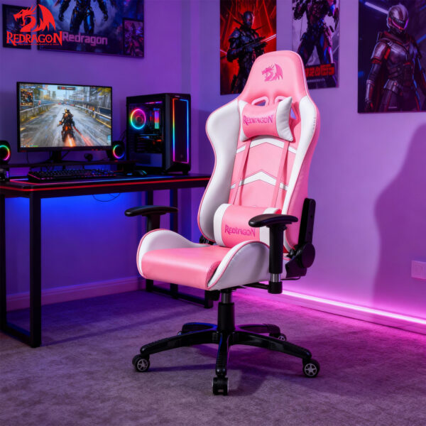 Redragon C326PW PINK+WHITE Gaming Καρέκλα
