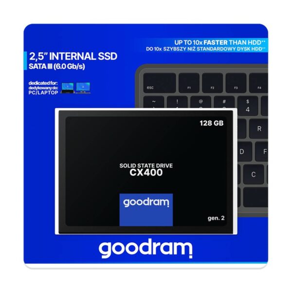 Goodram CX400 Gen.2 128GB SSD 2.5″ SATA III (Τ)
