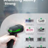 NG BAR-2407 ΕΝΣΥΡΜΑΤΟ BARCODE SCANNER, 2D, USB, ΜΕ ΒΑΣΗ