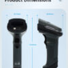 NG BAR-2407 ΕΝΣΥΡΜΑΤΟ BARCODE SCANNER, 2D, USB, ΜΕ ΒΑΣΗ