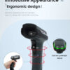 NG BAR-2407 ΕΝΣΥΡΜΑΤΟ BARCODE SCANNER, 2D, USB, ΜΕ ΒΑΣΗ