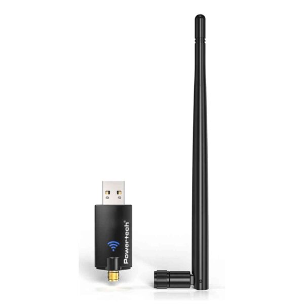 POWERTECH ασύρματος USB αντάπτορας δικτύου PT-1386, 900Mbps WiFi 6, Bluetooth 5.3
