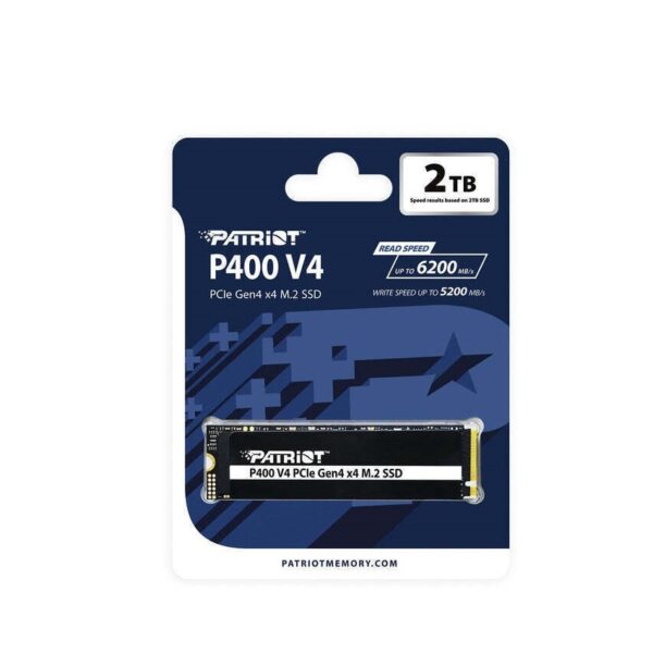 Patriot P400 V4 2TB NVMe M.2 PCIe Gen4 x4 SSD 6200MB/s (Τ)