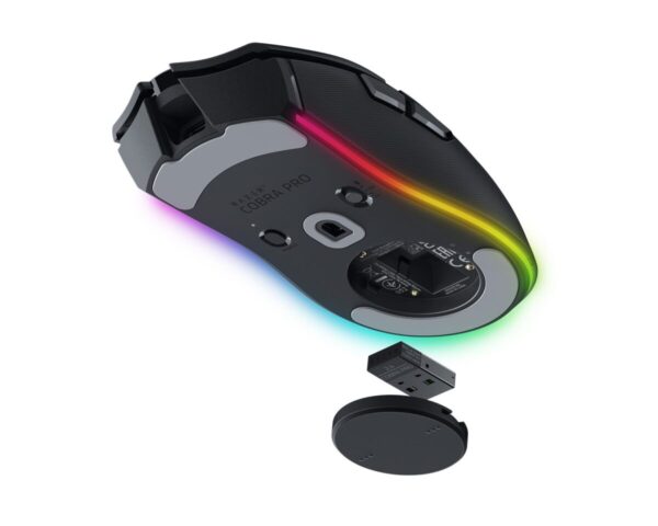 Razer COBRA PRO – Wireless Gaming Mouse – 30000 DPI – RGB UNDERGLOW – Bluetooth / 2.4Ghz – 77g