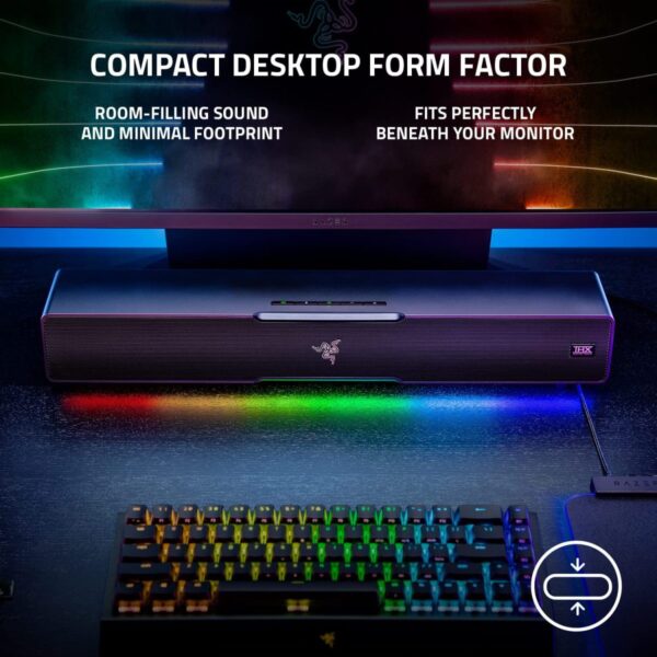 Razer LEVIATHAN V2 – RGB Gaming Sound Bar – THX Spatial 7.1 Audio