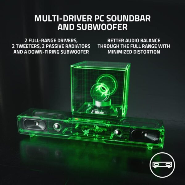 Razer LEVIATHAN V2 – RGB Gaming Sound Bar – THX Spatial 7.1 Audio