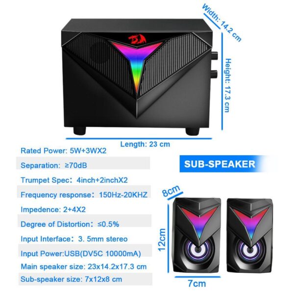 Gaming Ηχεία - Redragon Toccata GS700