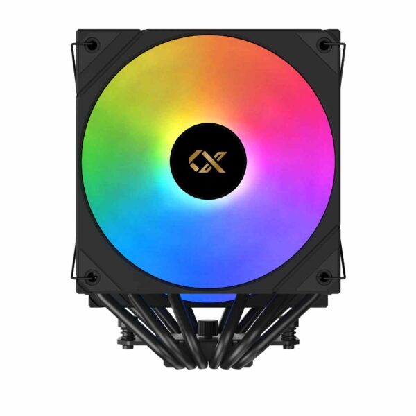 Xigmatek AK6 Dual Digital Ψύκτρα Επεξεργαστή με 2x ARGB Fans & Digital Display – LGA1851/AM5/AM4/1700/1200 Μαύρη