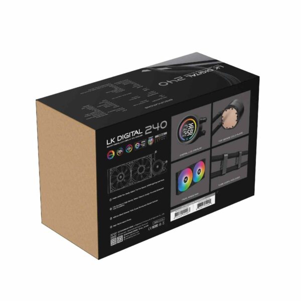 Xigmatek LK 240 Digital Υδρόψυξη A-RGB / LED Display / 2x120mm / Intel LGA 1851 & AMD AM5 (T)