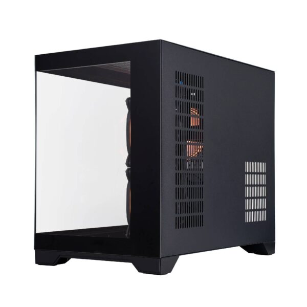 1stPlayer MV6-TP Black mATX Case με Panoramic Tempered Glass & 3 ARGB Fans (T)