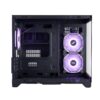 1stPlayer MV6-TP Black mATX Case με Panoramic Tempered Glass & 3 ARGB Fans (T)