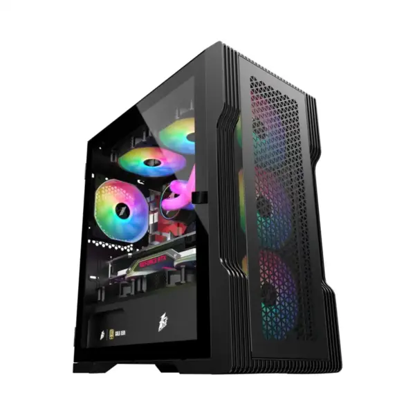 1stPlayer TRILOBITE T3 Mesh, mATX Κουτί Η/Υ, 4x Fans RGB προεγκατεστημένα (T)