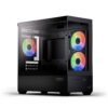 AeroCool P300D Digi-G-BK-v1 Κουτί mATX Mini Tower με Digital Display, USB-C & 3x 120mm A-RGB (Μαύρο) (T)