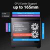 AeroCool P300D Digi-G-BK-v1 Κουτί mATX Mini Tower με Digital Display, USB-C & 3x 120mm A-RGB (Μαύρο) (T)