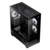 AeroCool P500D Digi-G-BK-v1 Κουτί ATX με Digital Display, USB-C & 3x 120mm A-RGB Fans (Μαύρο) (T)