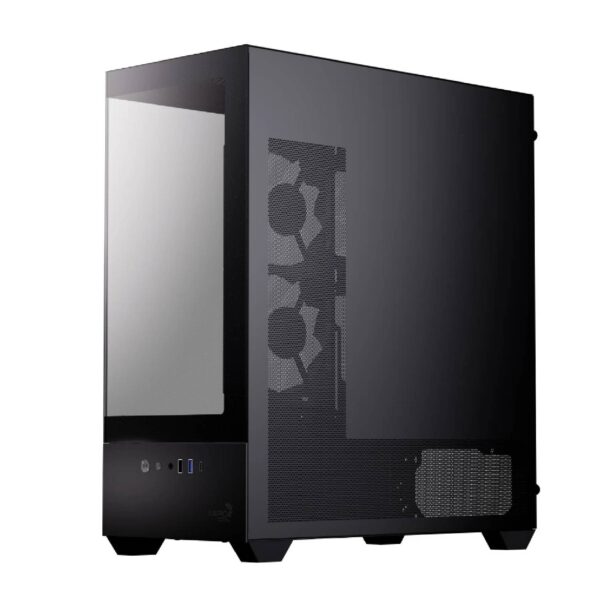 AeroCool P500D Digi-G-BK-v1 Κουτί ATX με Digital Display, USB-C & 3x 120mm A-RGB Fans (Μαύρο) (T)