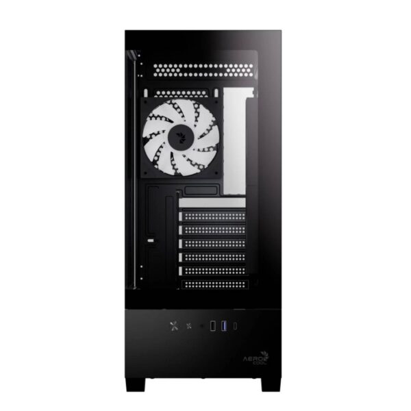 AeroCool P500D Digi-G-BK-v1 Κουτί ATX με Digital Display, USB-C & 3x 120mm A-RGB Fans (Μαύρο) (T)