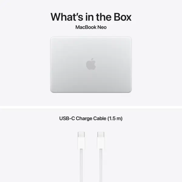 Apple MacBook Neo 13.0" 512GB/8GB | A18 Pro chip 6‑core CPU/5‑core GPU | GR Keyb Touch ID | Silver